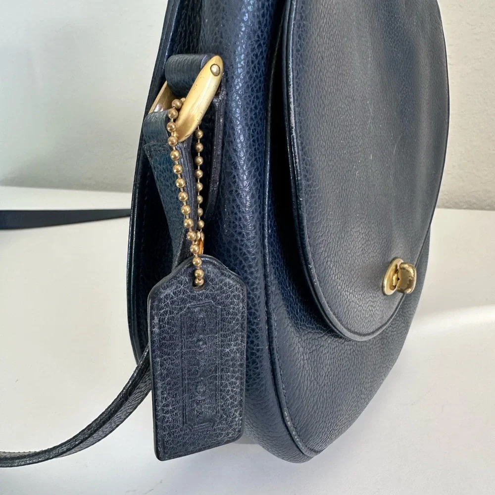 Low start Coach Midnight Blue Leather Crossbody Bag - Picture 7 of 7